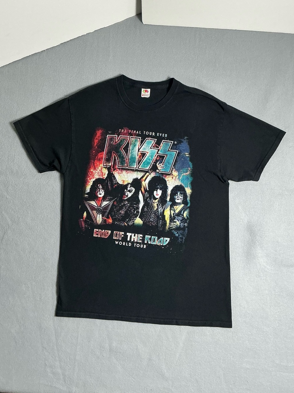 KISS Concert Tee End of the Road 2020 World Tour Black Graphic Tour T-Shirt - Picture 9 of 12